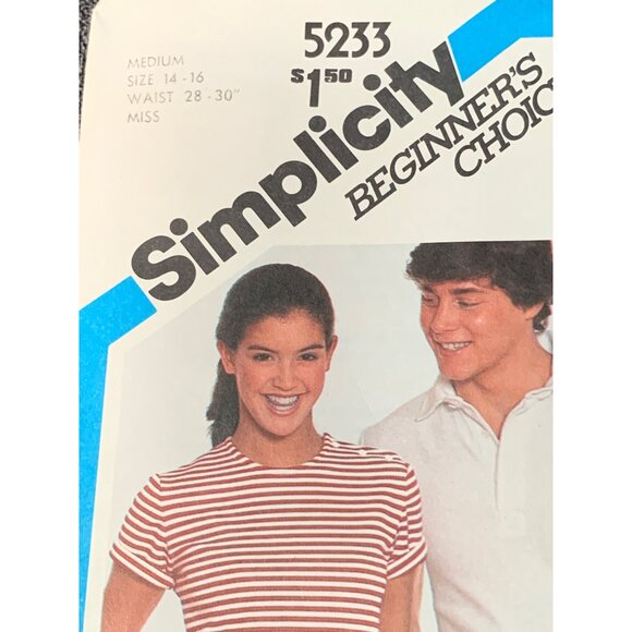 Butterick Misses Shirt Sewing Pattern sz 14 16 5233 - uncut - Picture 2 of 3